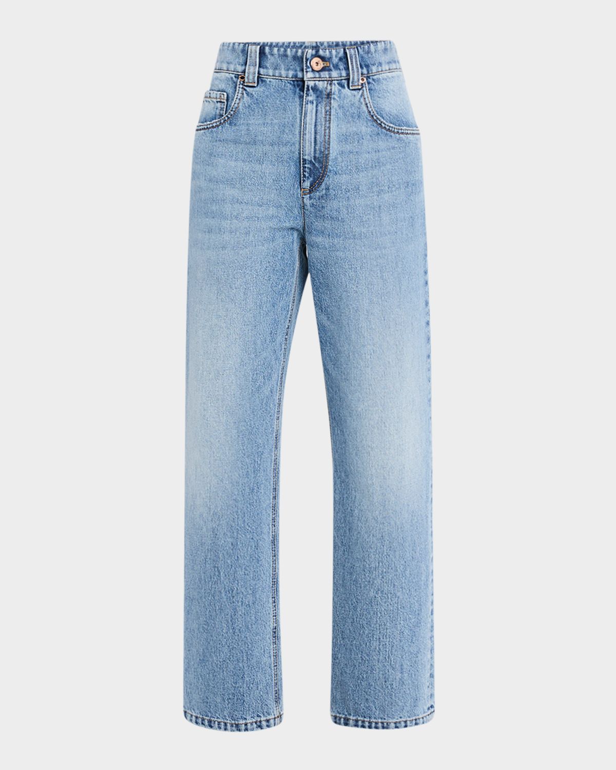 Brunello Cucinelli High-Rise Straight Jeans