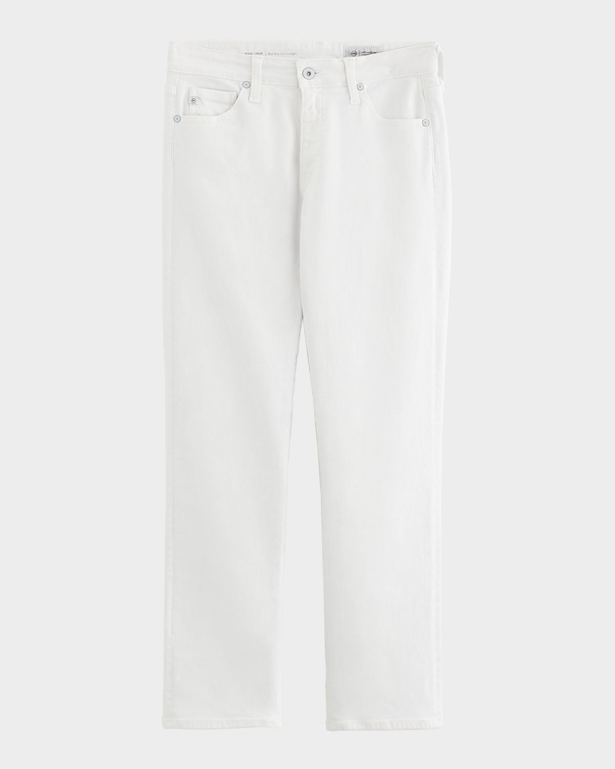 AG Jeans Mari Mid-Rise Slim Straight Crop Jeans