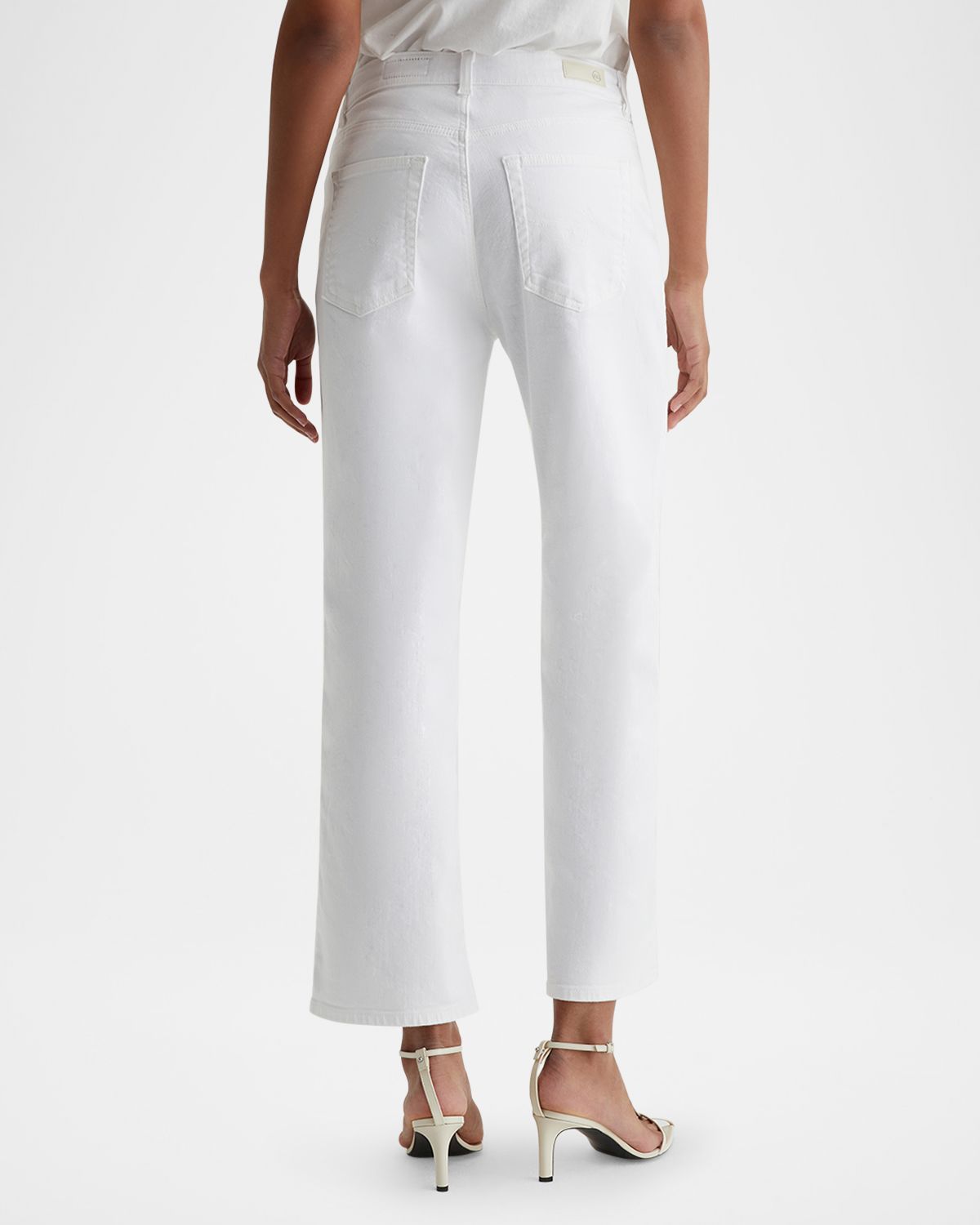 AG Jeans Brinley Mid-Rise Straight Crop Jeans