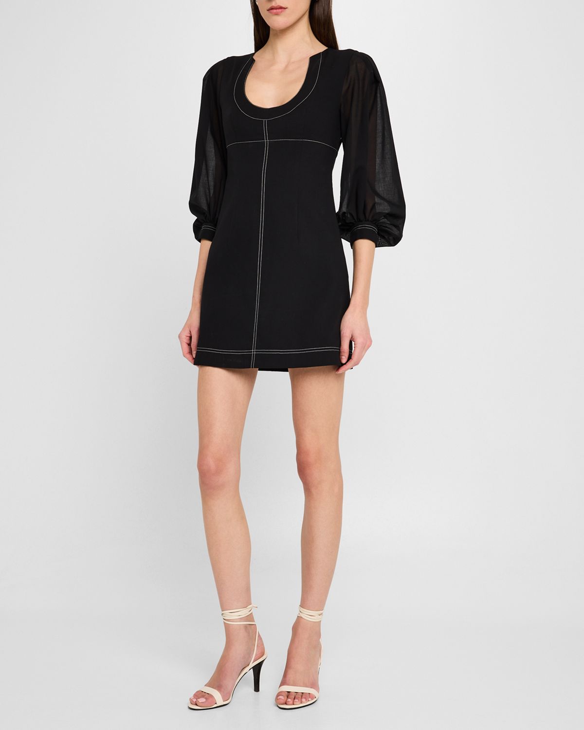 Philosophy di Lorenzo Serafini Balloon-Sleeve Mini Dress
