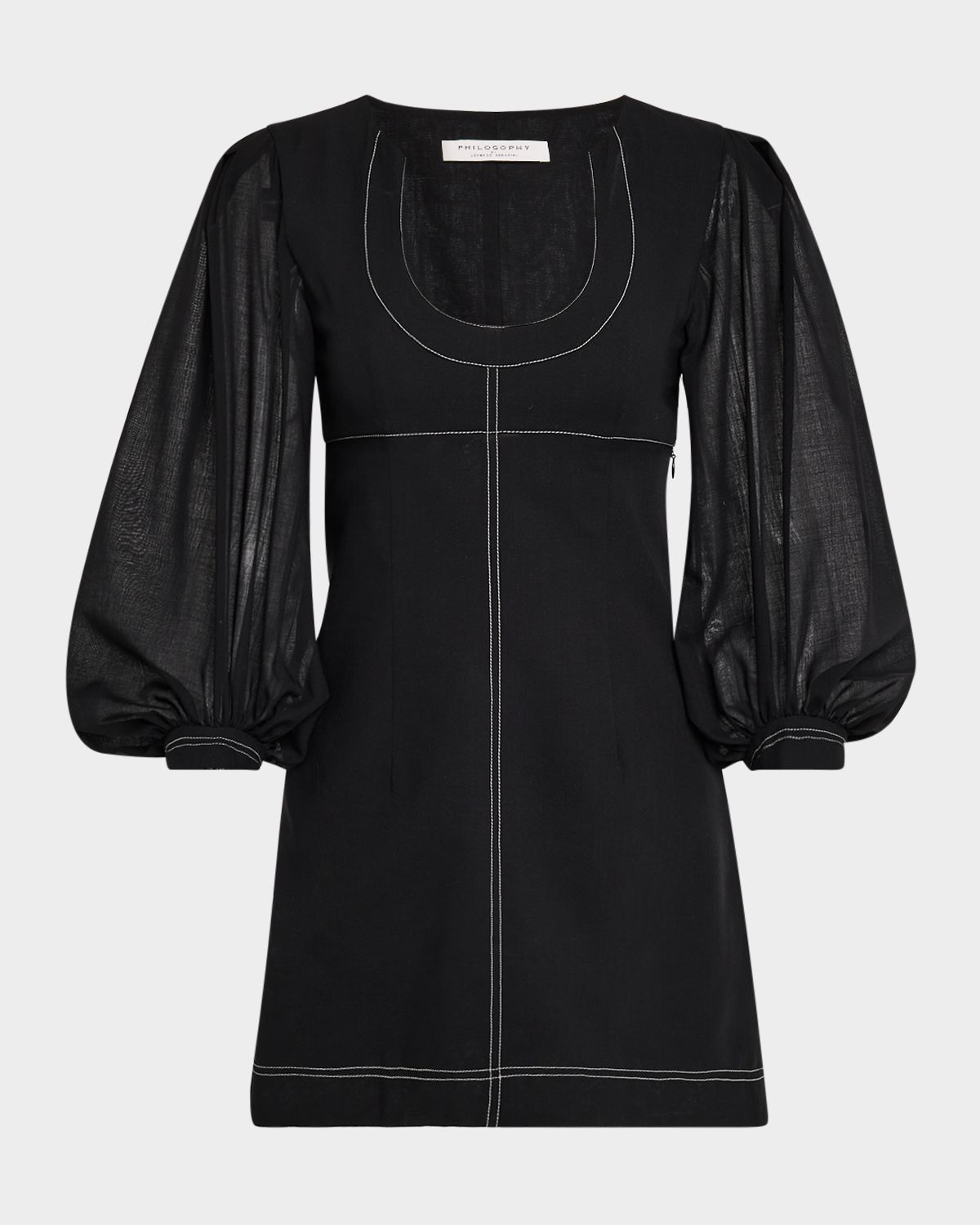 Philosophy di Lorenzo Serafini Balloon-Sleeve Mini Dress | Thumbnail 6 Philosophy di Lorenzo Serafini Balloon-Sleeve Mini Dress | Thumbnail 6