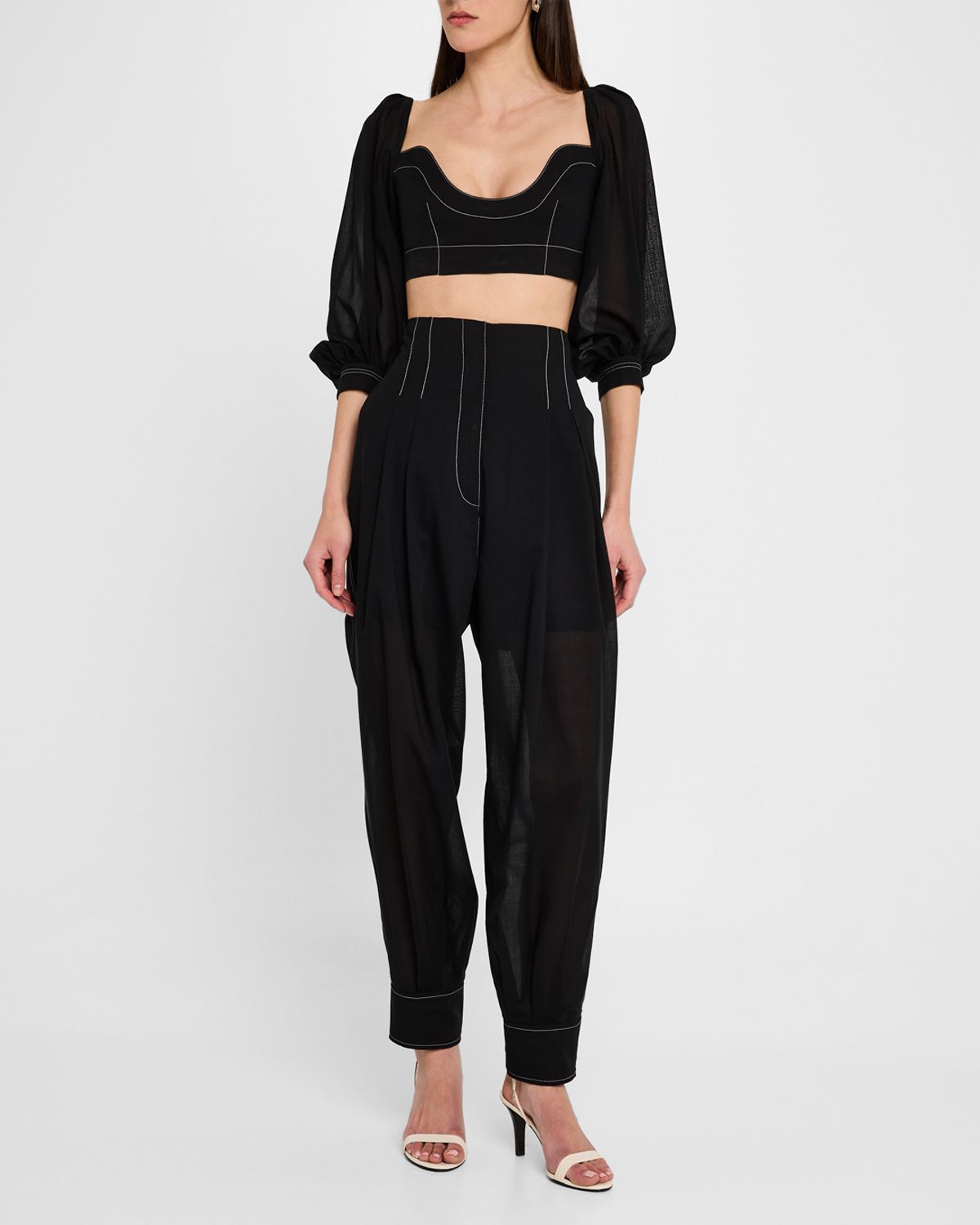 Philosophy di Lorenzo Serafini Pleated Tapered-Leg Trousers