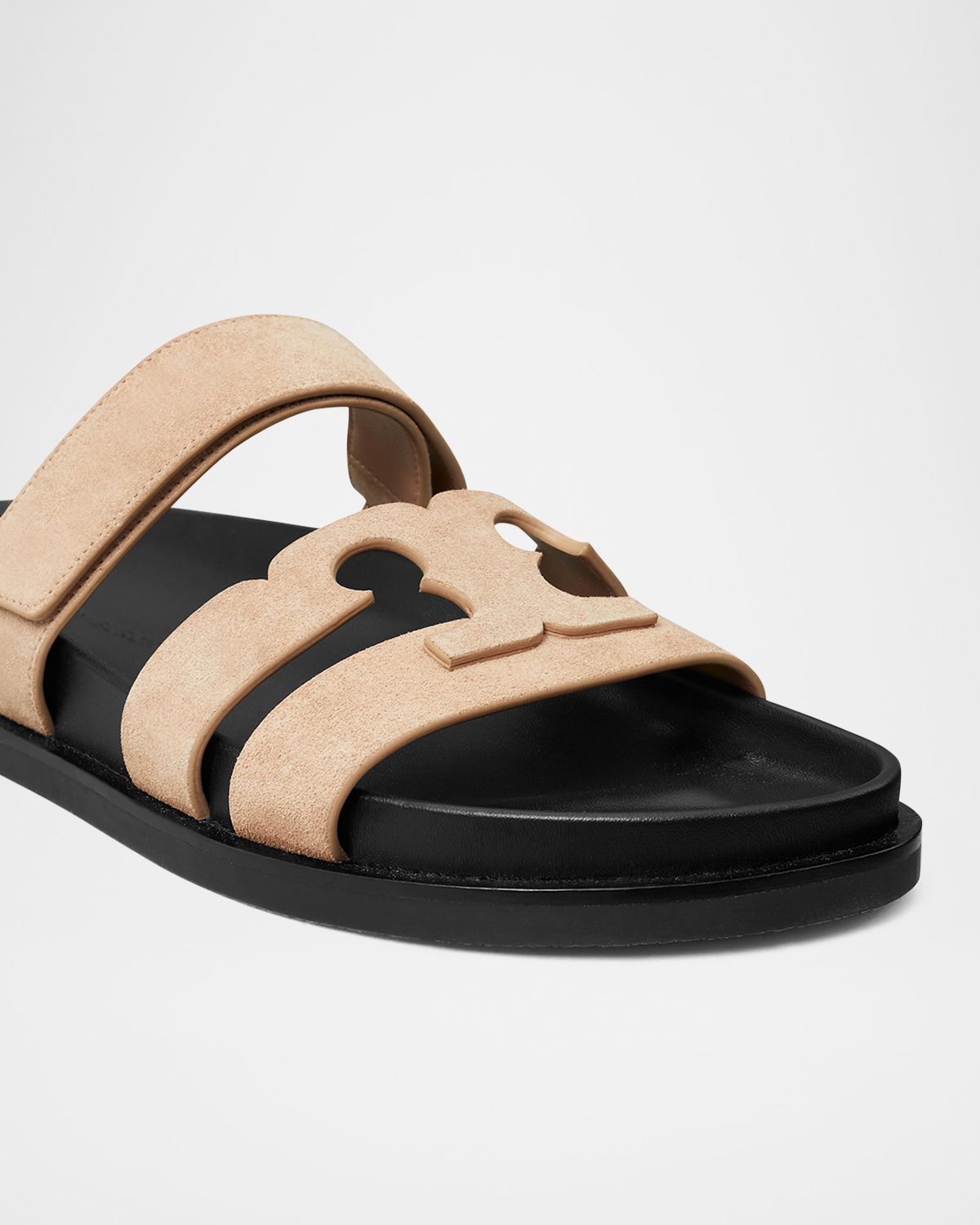 Tory Burch Ines Suede Sporty Slide Sandals
