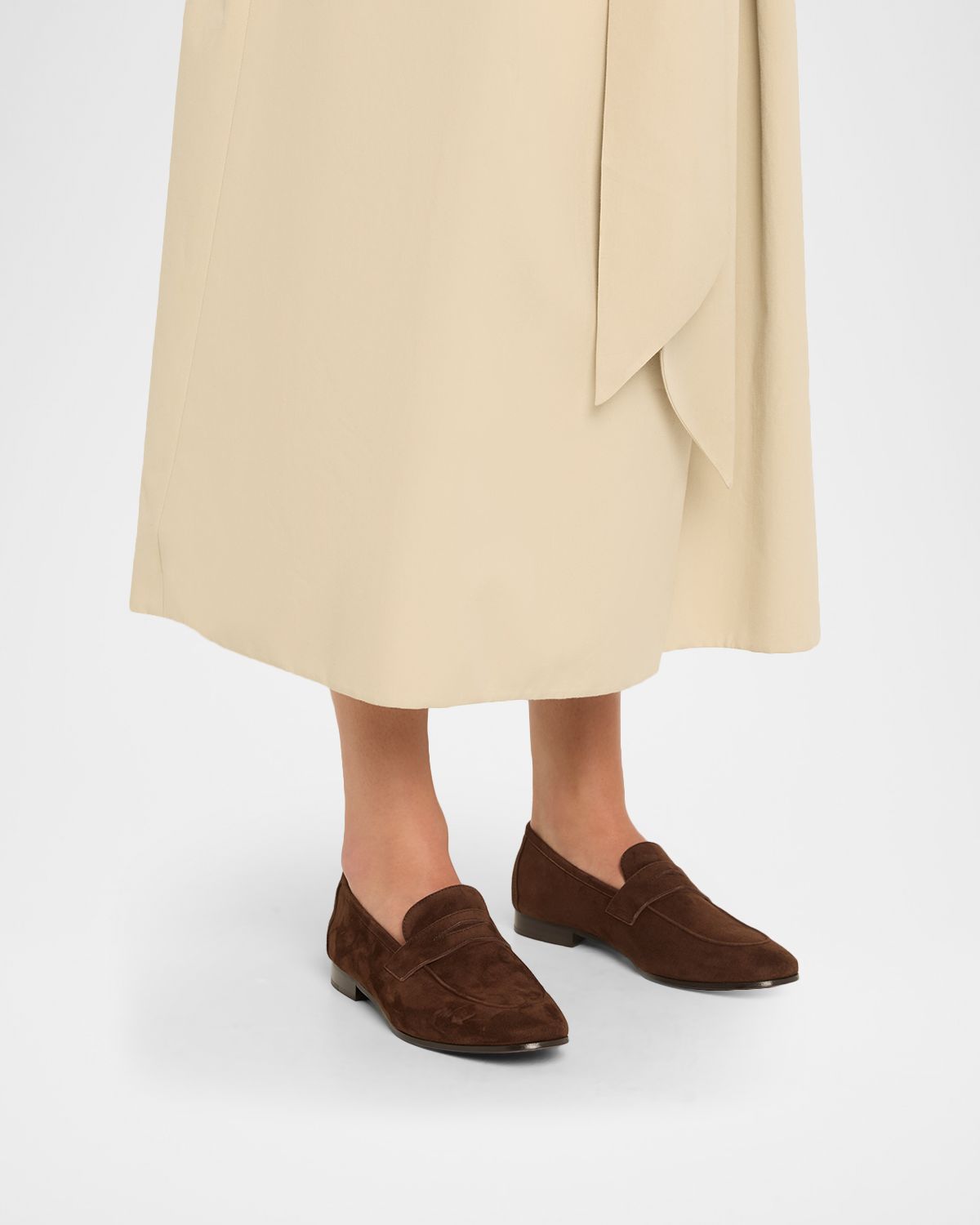 Bougeotte Suede Penny Loafers