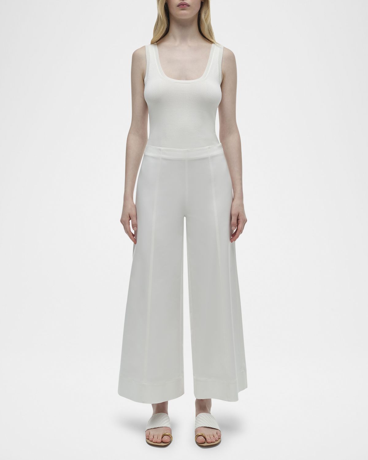 SIMKHAI Kallin Cropped Wide-Leg Pants
