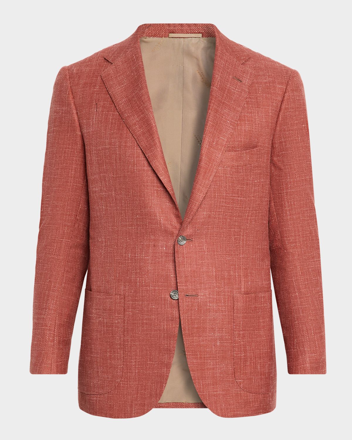Kiton Men 's Tweed Single-Breasted Sport Coat