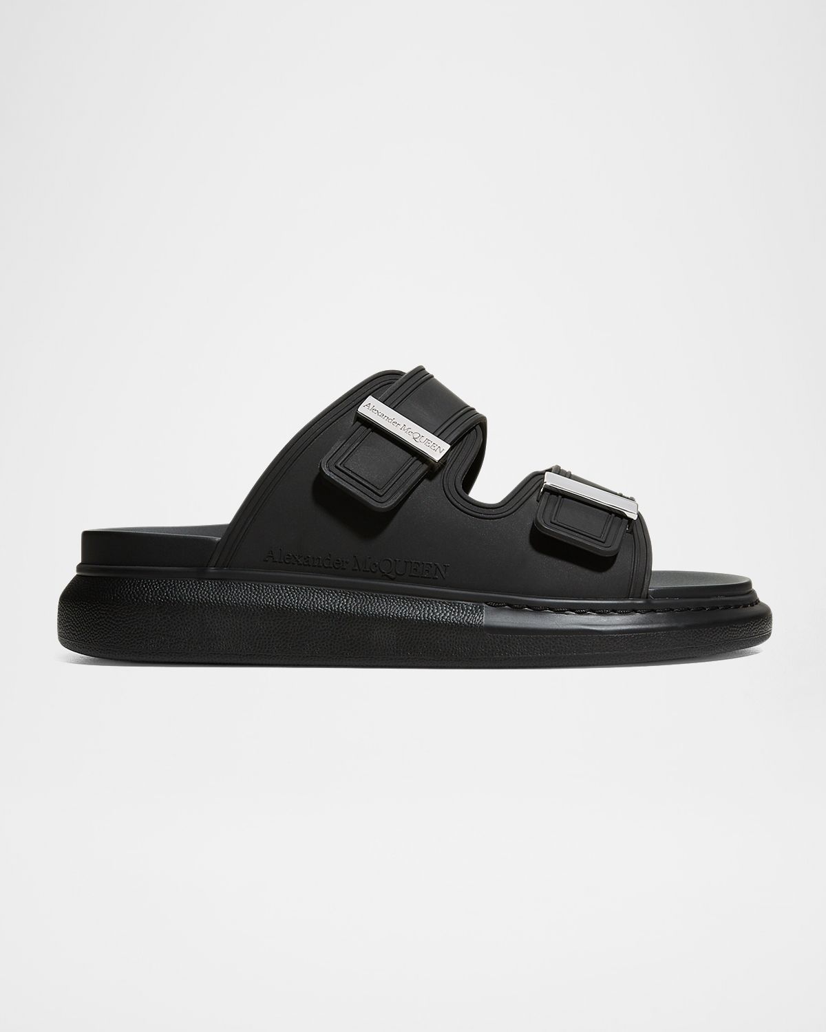 McQueen Men 's Rubber Double-Buckle Sandals | Thumbnail 6 McQueen Men 's Rubber Double-Buckle Sandals | Thumbnail 6