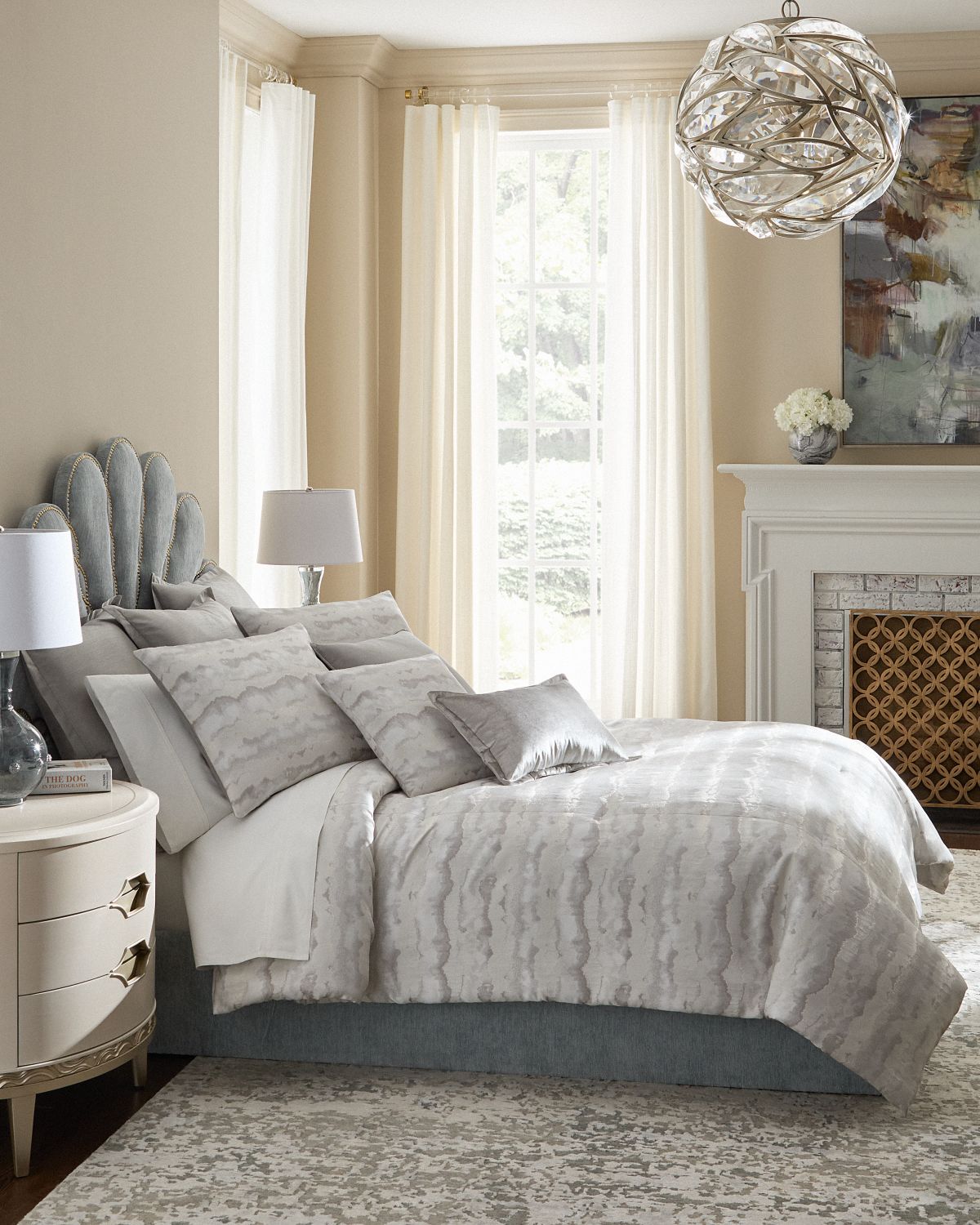 Olivia Quido Rhea Faux Silk Euro Sham