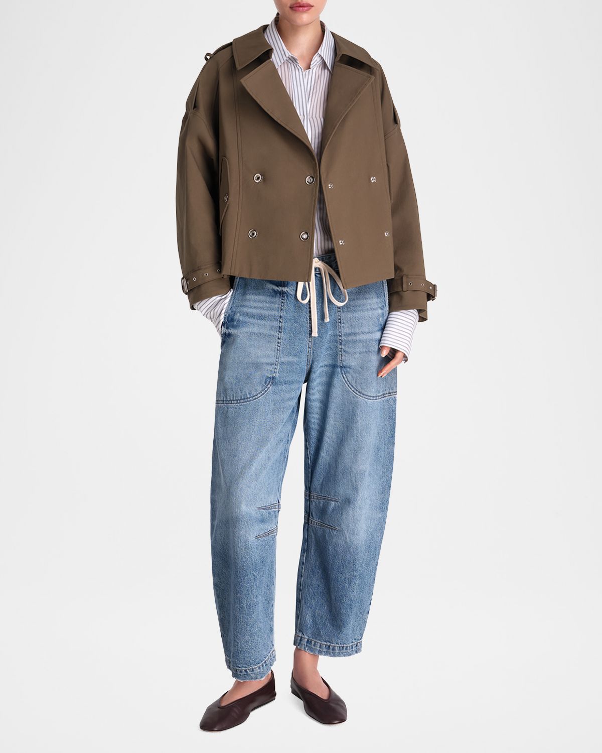 Bogie Short Trench Coat