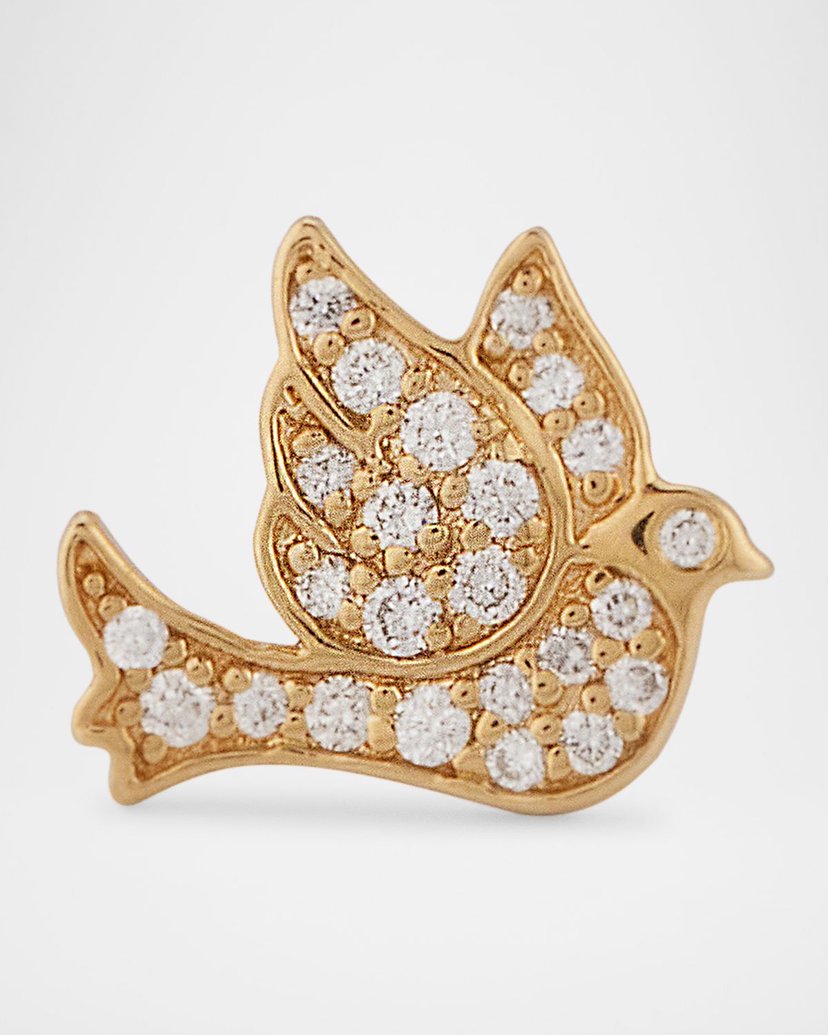 Sydney Evan Pave Dove Stud Earring