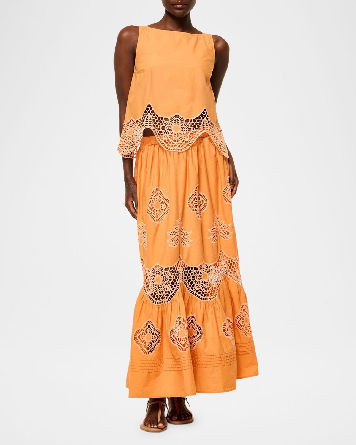 MISA Los Angeles Nola Open-Knit Top