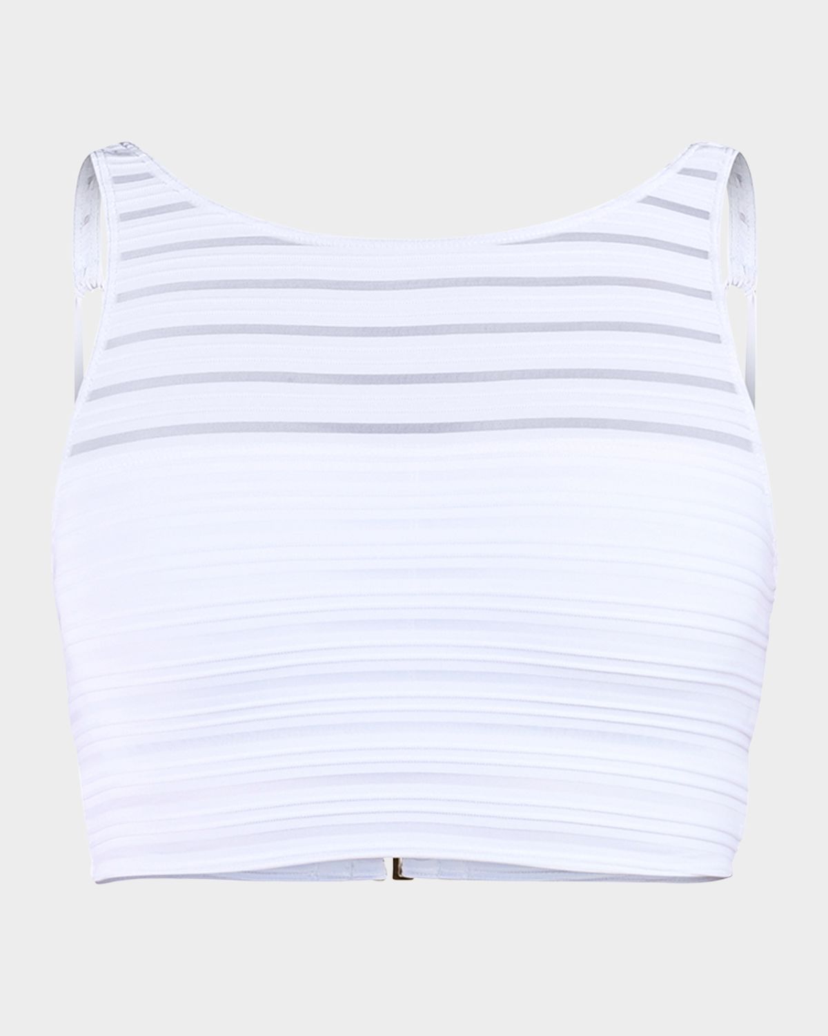 La Blanca Fluid Lines High-Neck Midline Bikini Top