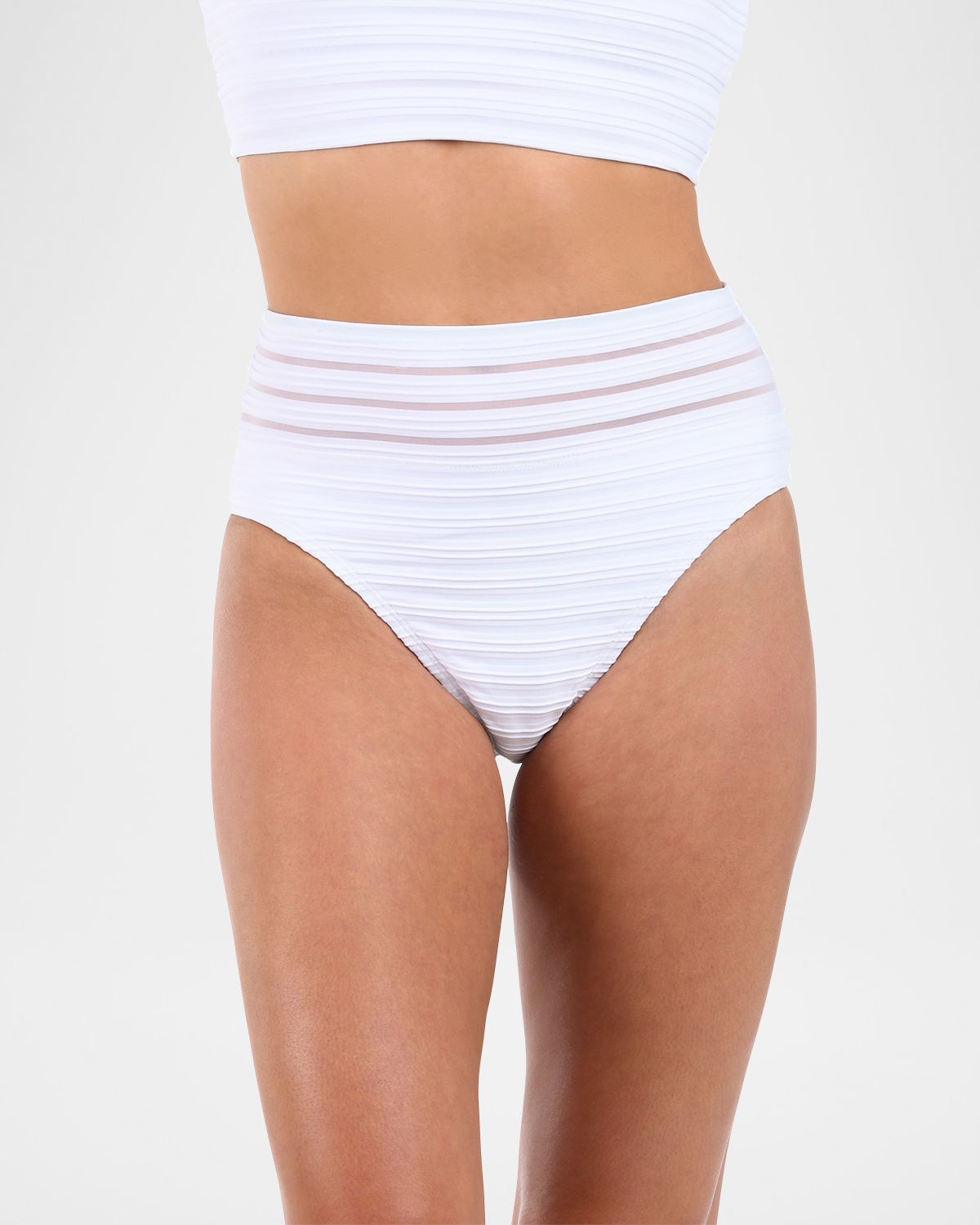 La Blanca Fluid Lines High-Waist Bikini Bottoms | Thumbnail 2 La Blanca Fluid Lines High-Waist Bikini Bottoms | Thumbnail 2