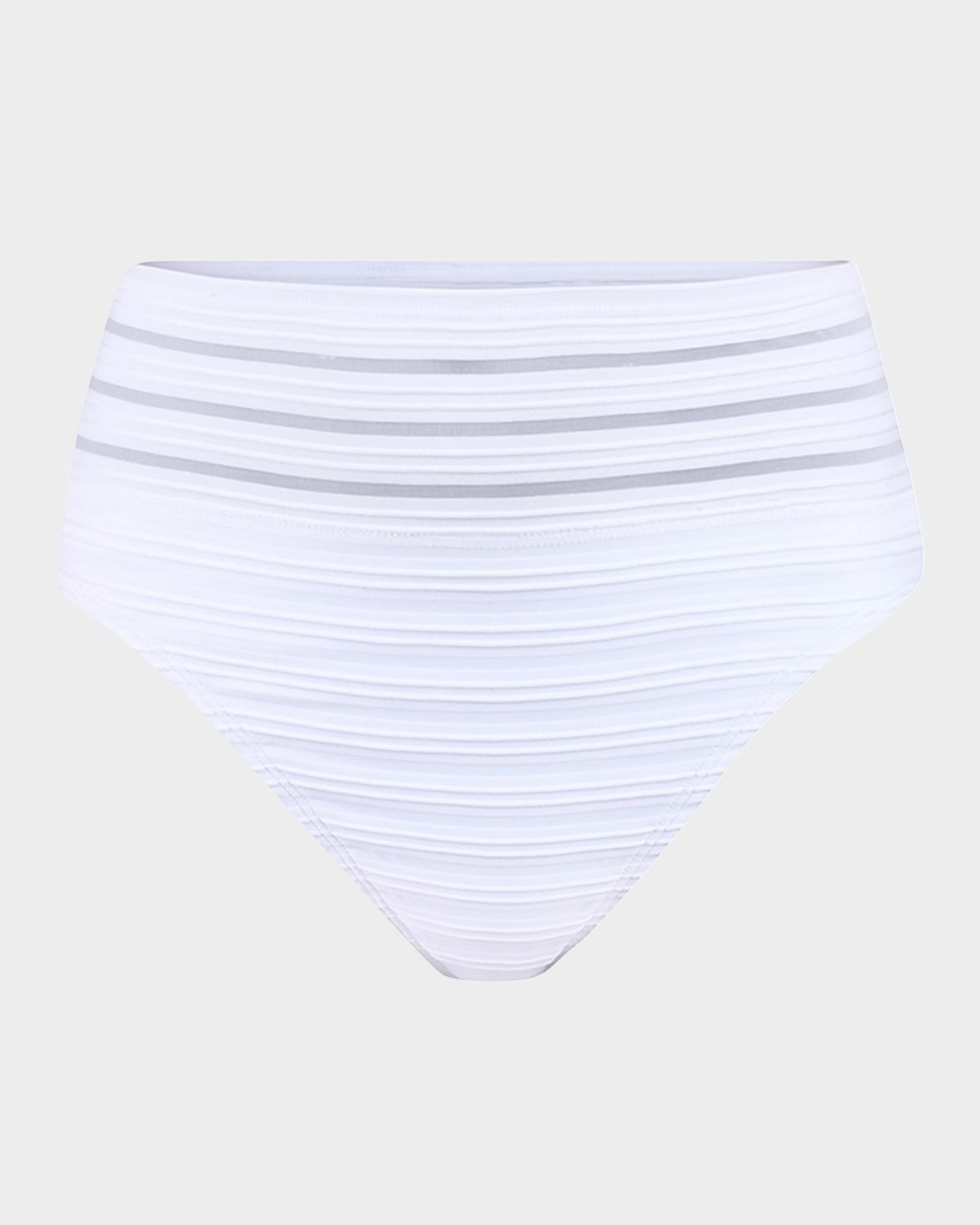 La Blanca Fluid Lines High-Waist Bikini Bottoms