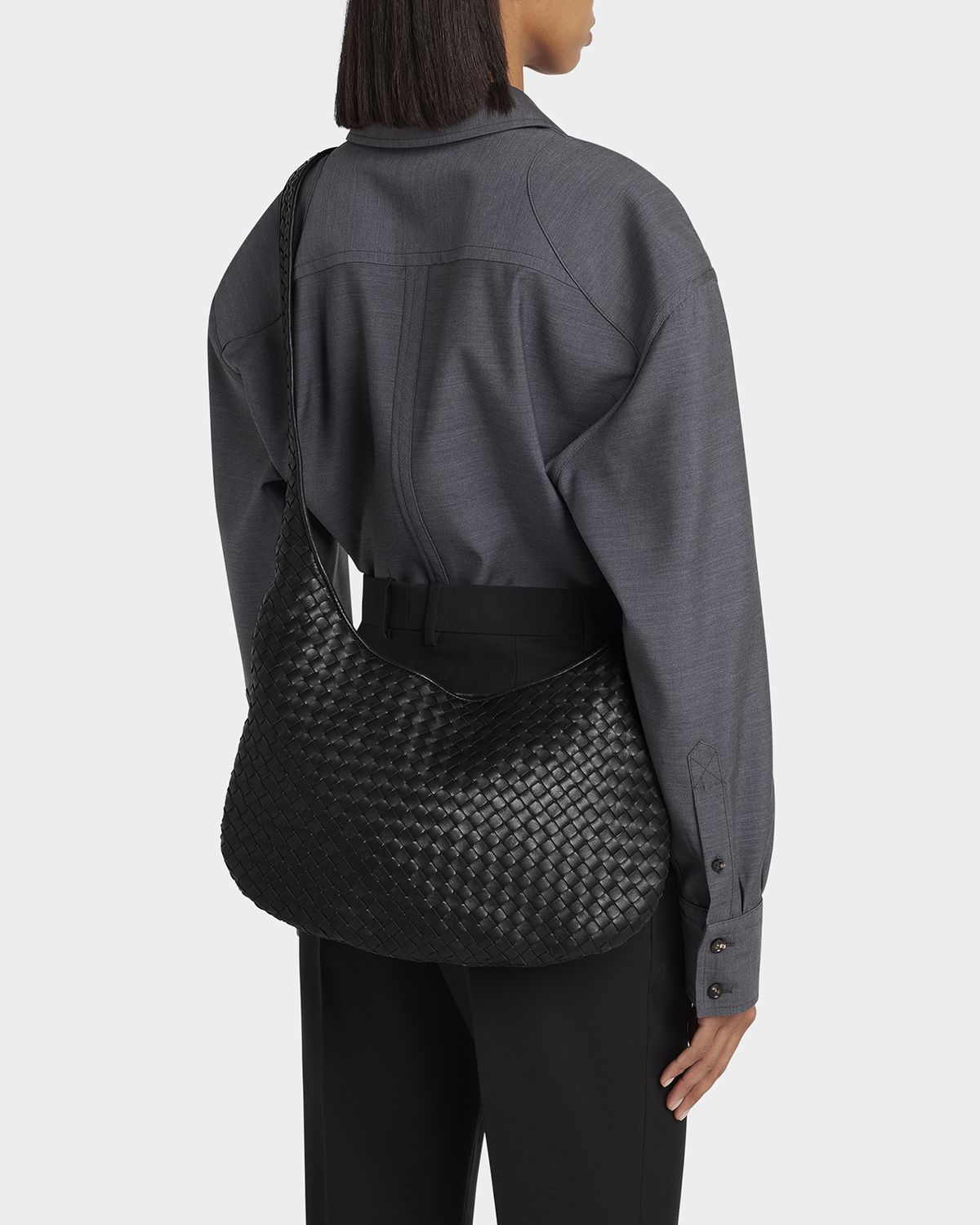 Bottega Veneta Veneto Intrecciato Leather Crossbody Bag