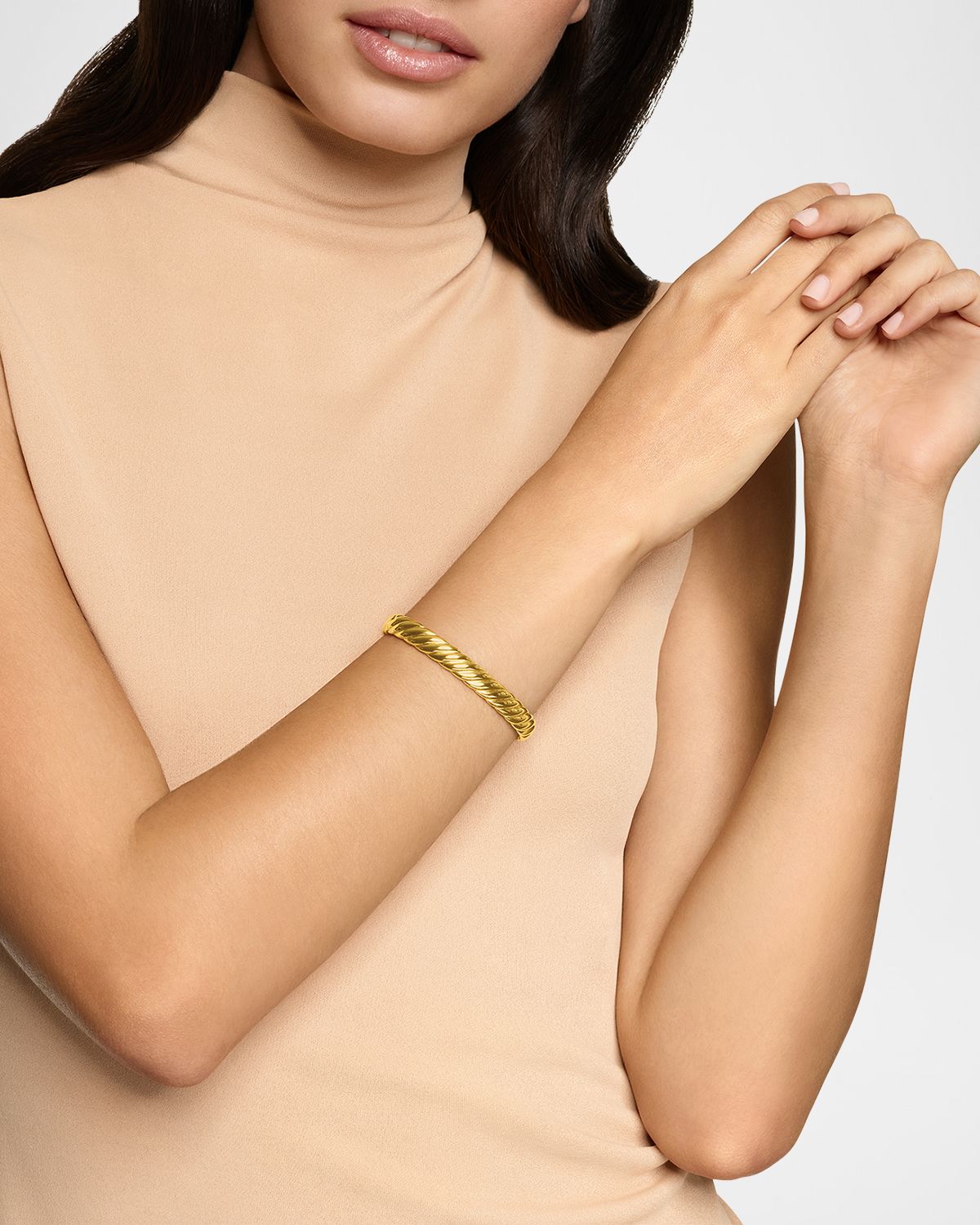 David Yurman Sculpted Cable Bracelet in 18K Gold