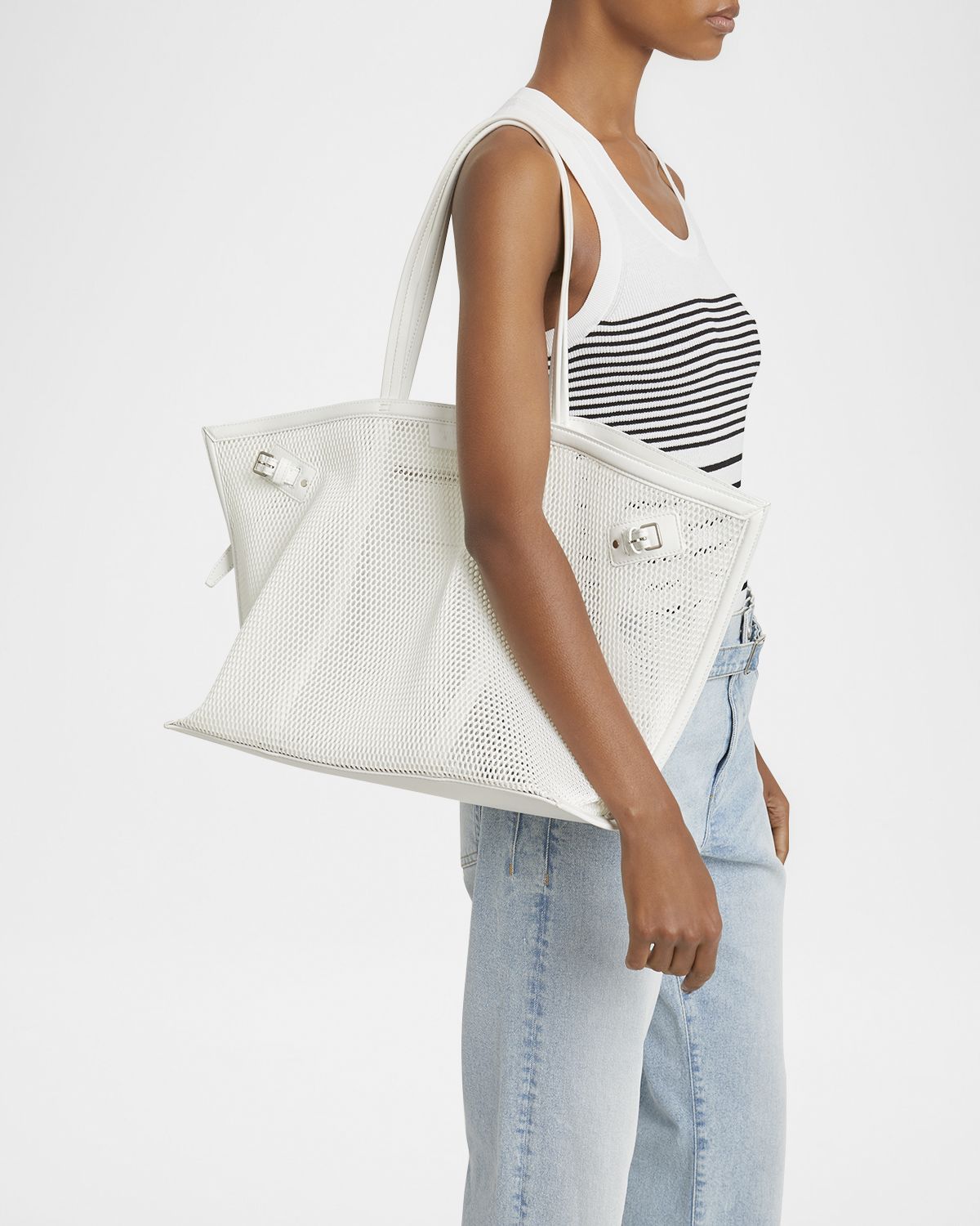 Proenza Schouler Days Buckle Mesh Tote Bag