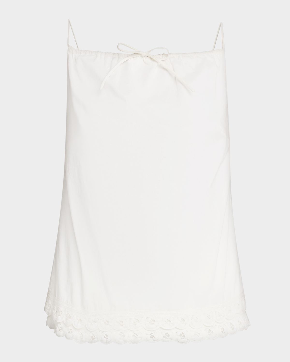 By Malene Birger Elle Lace-Trim Organic Cotton Top