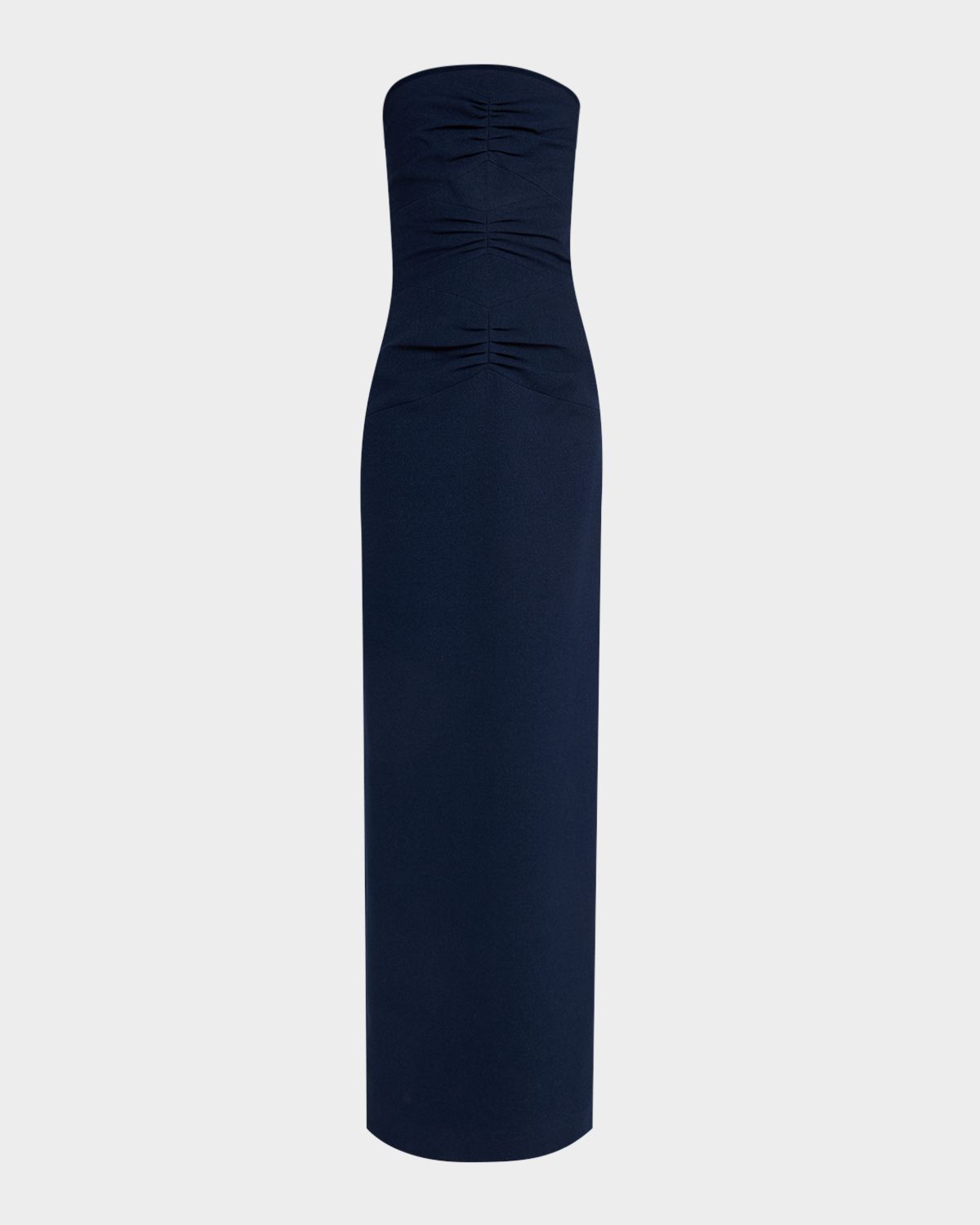 E.Stott Wallis Strapless Cady Column Gown