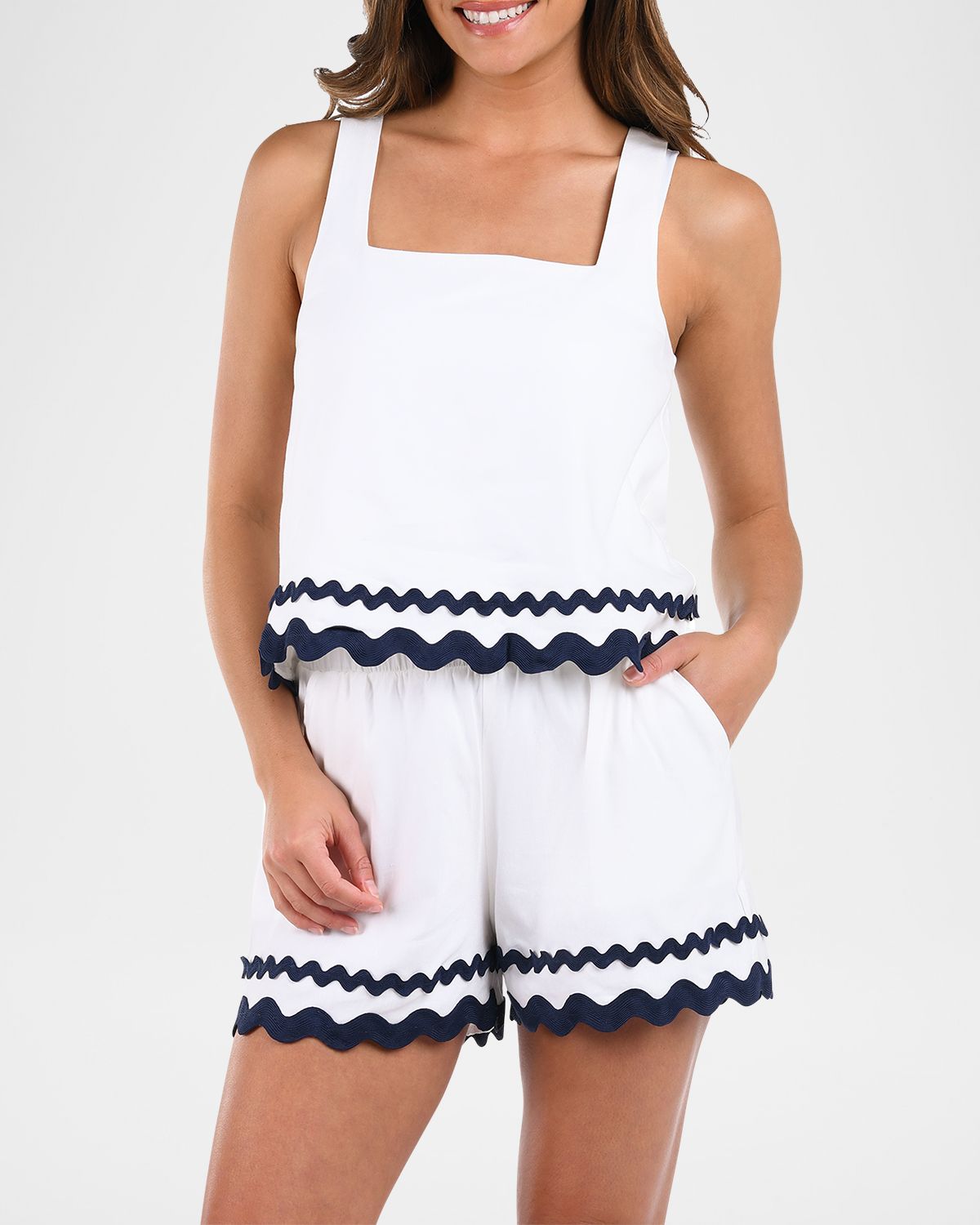 La Blanca Poolside Square-Neck Tank Top | Thumbnail 4