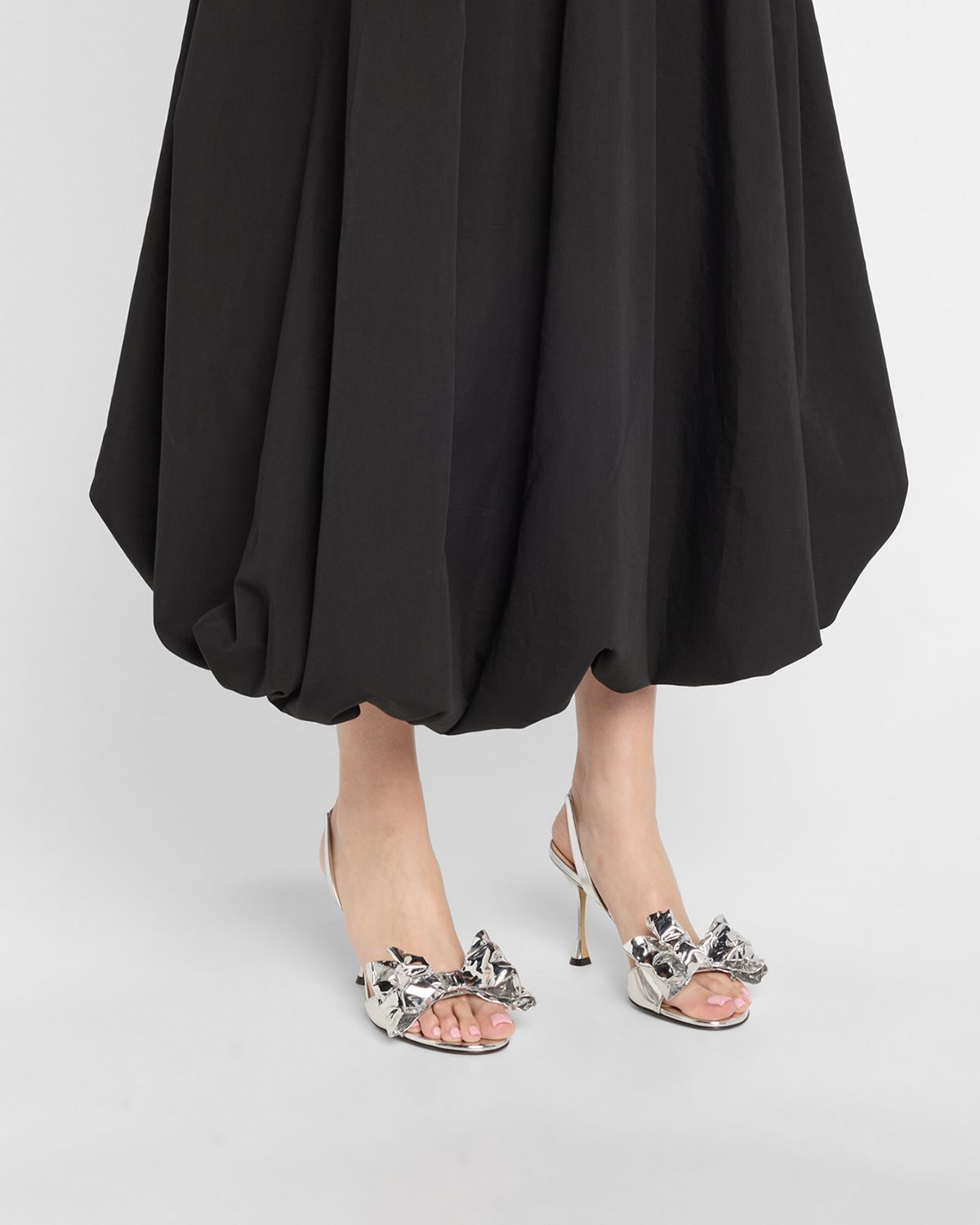 MACH & MACH Le Cadeau Leather Mirror Sandals