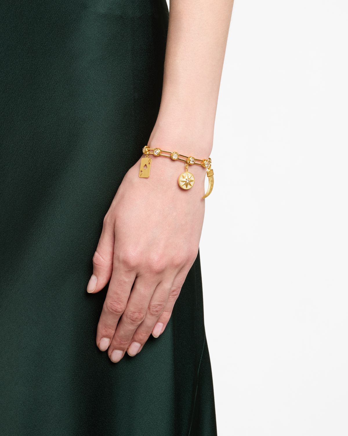 Elizabeth Cole Hyacith Charm Bracelet