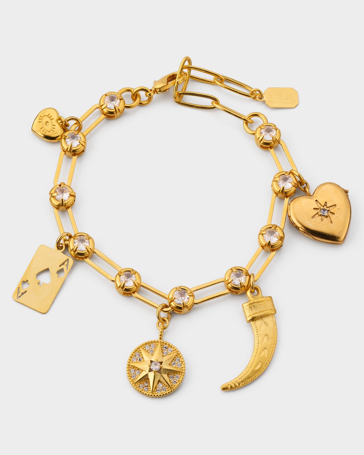 Elizabeth Cole Hyacith Charm Bracelet