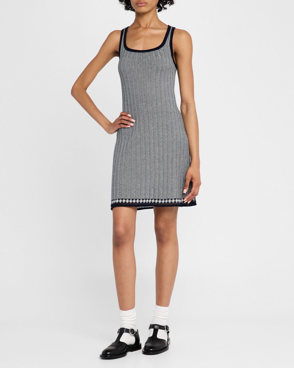 Guest in Residence Fine Stripe Tank Dress