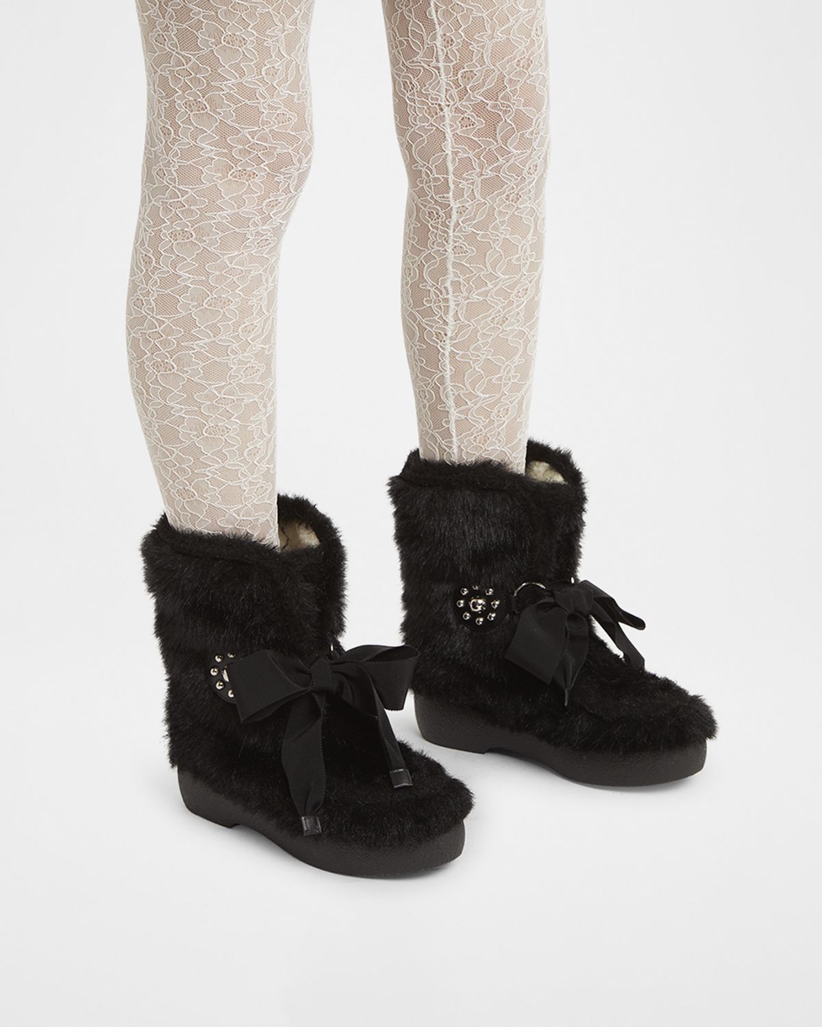 Valentino Garavani Snowish Faux-Fur Winter Booties