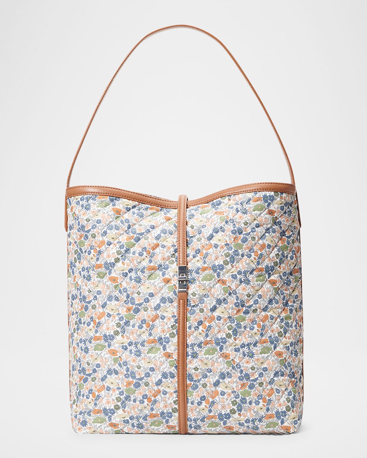 MZ WALLACE Astor Floral-Print Quilted Hobo Shoulder Bag
