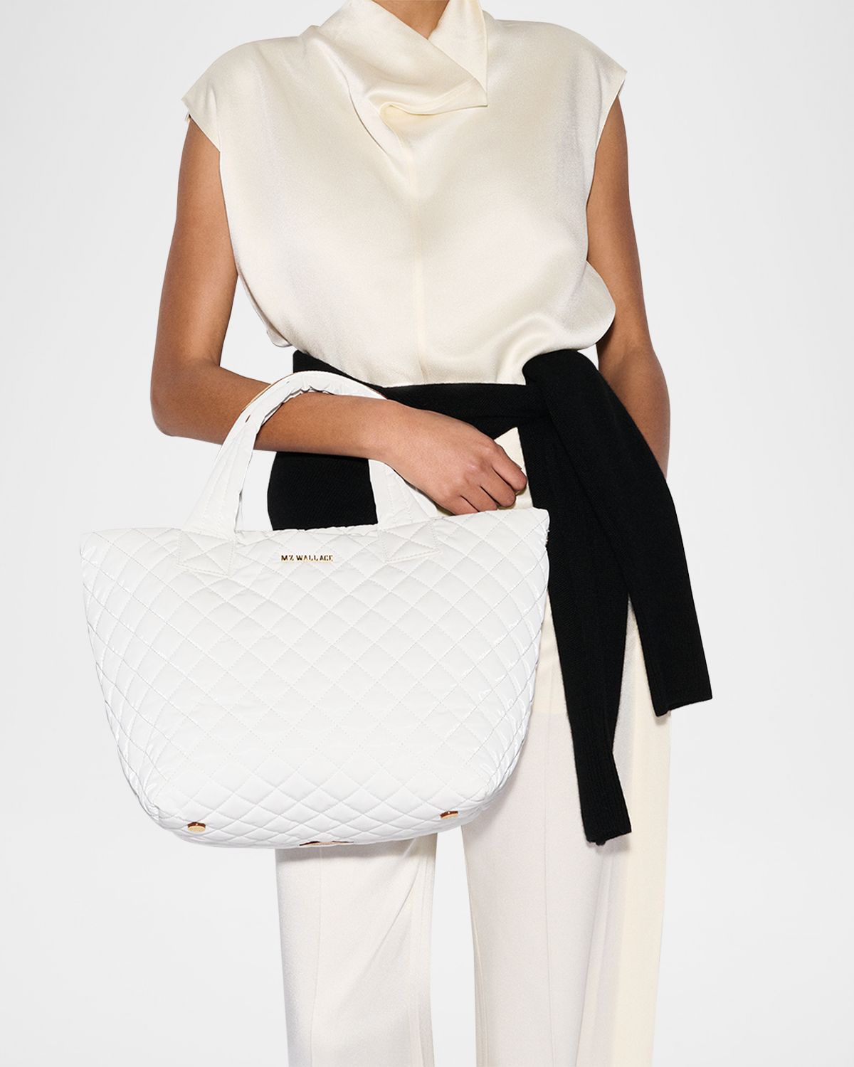 MZ WALLACE Metro Deluxe Small Quilted Tote Bag