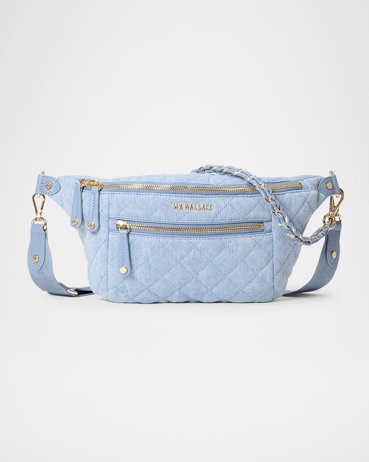 MZ WALLACE Crosby Small Quilted Sling Belt Bag