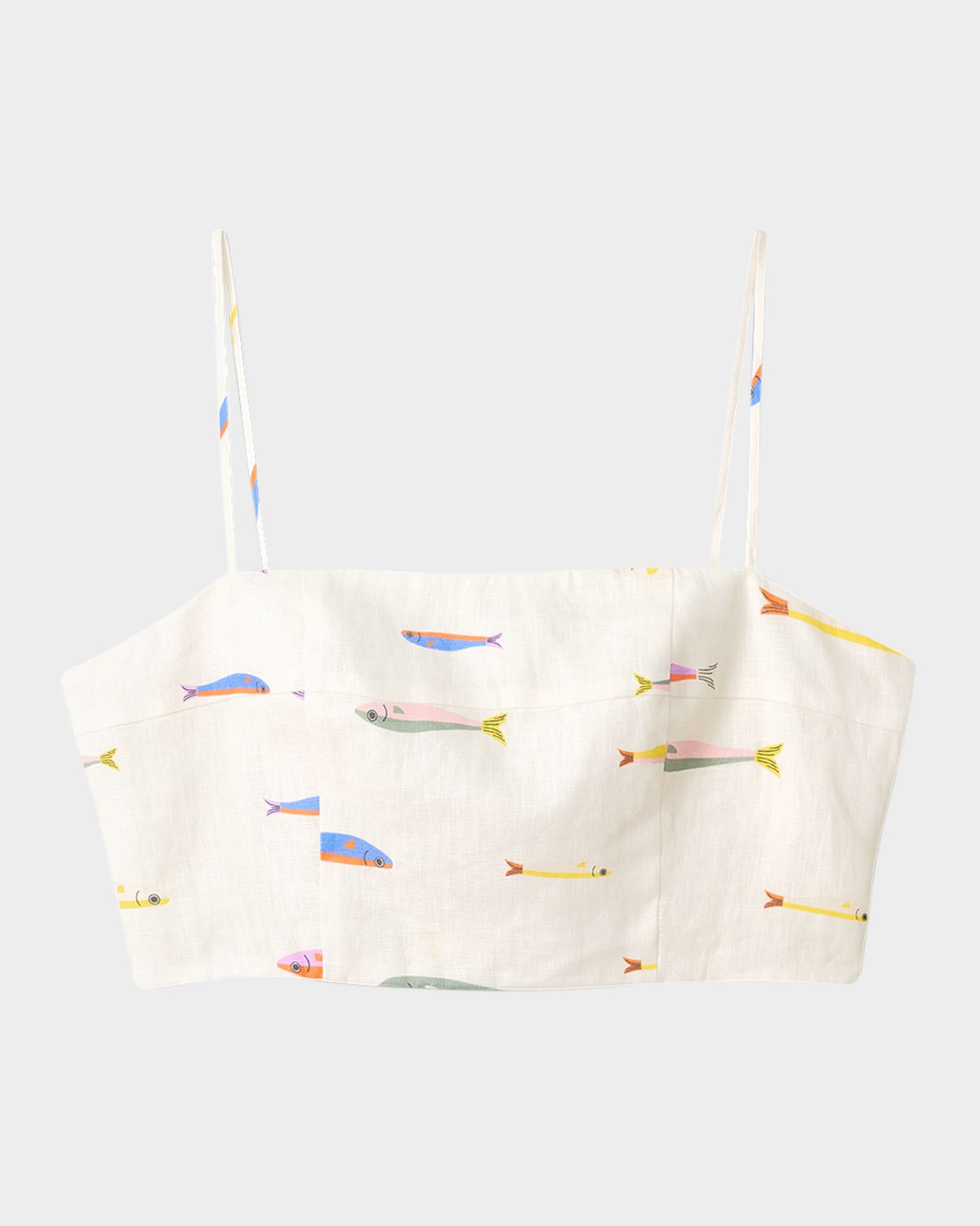 STAUD Sardine Federico Linen Crop Top