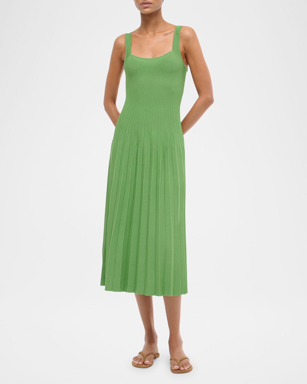 STAUD Ellison Midi Dress