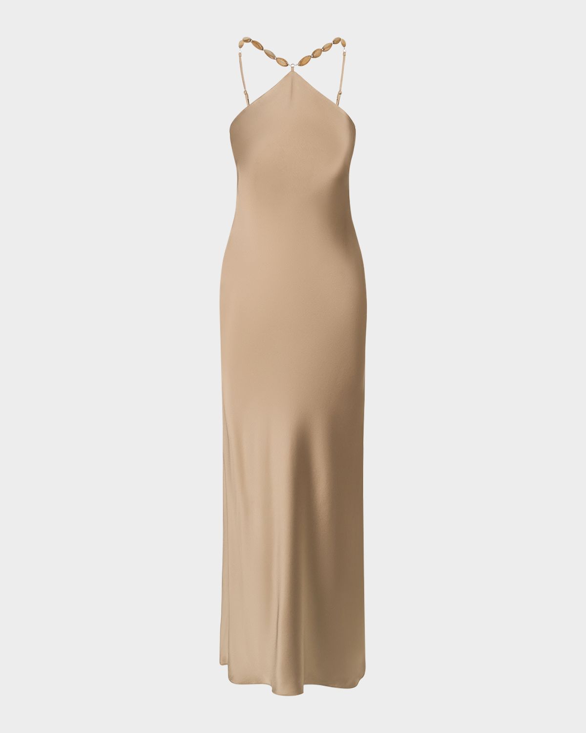 STAUD Cadence Satin Maxi Dress