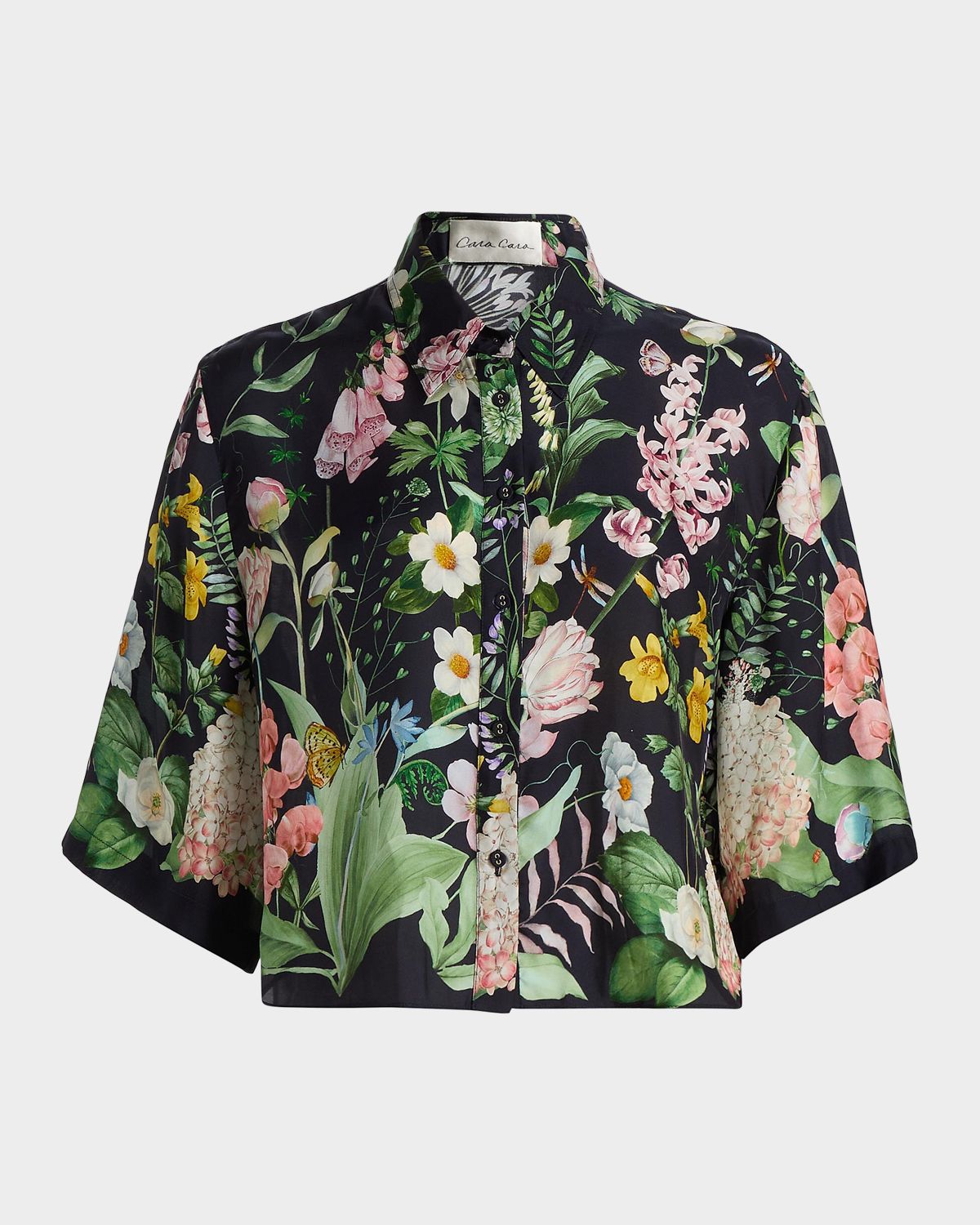 Cara Cara Printed Boxy Short-Sleeve Top