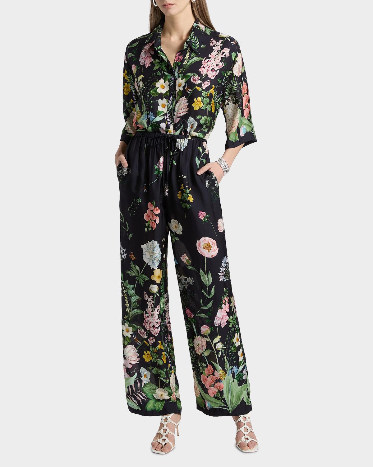 Cara Cara Printed Drawstring Pants