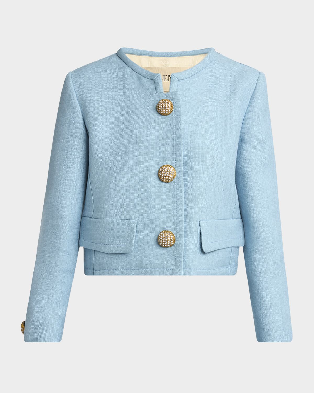 Valentino Garavani Viscose Jewel Button Jacket