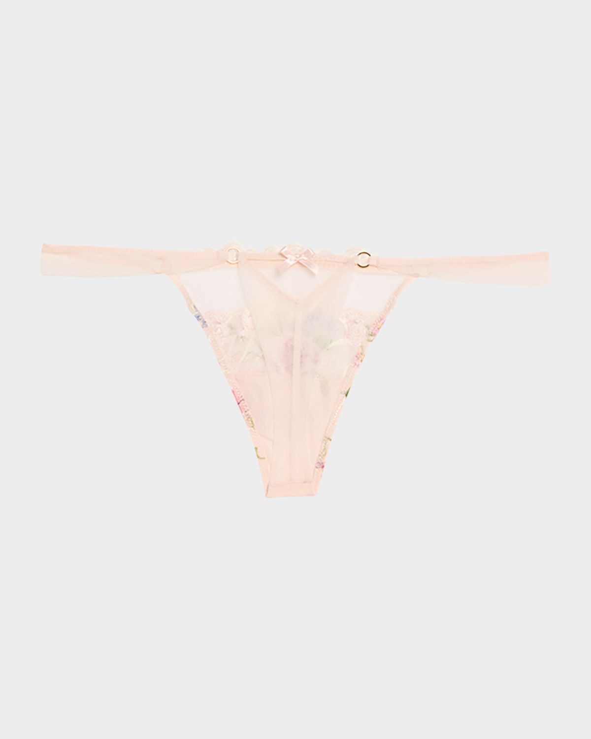 Lise Charmel Libertine en Fleurs Embroidered Tulle G-String