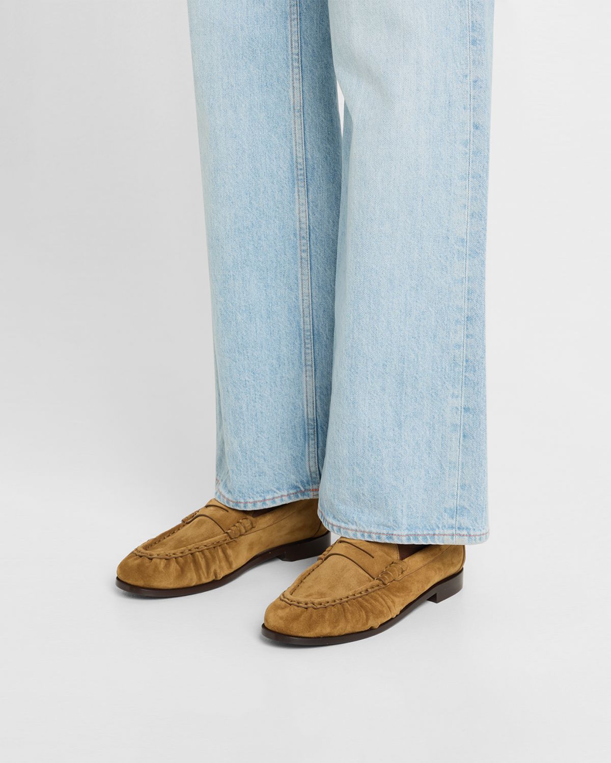 Saint Laurent Le Suede YSL Penny Loafers