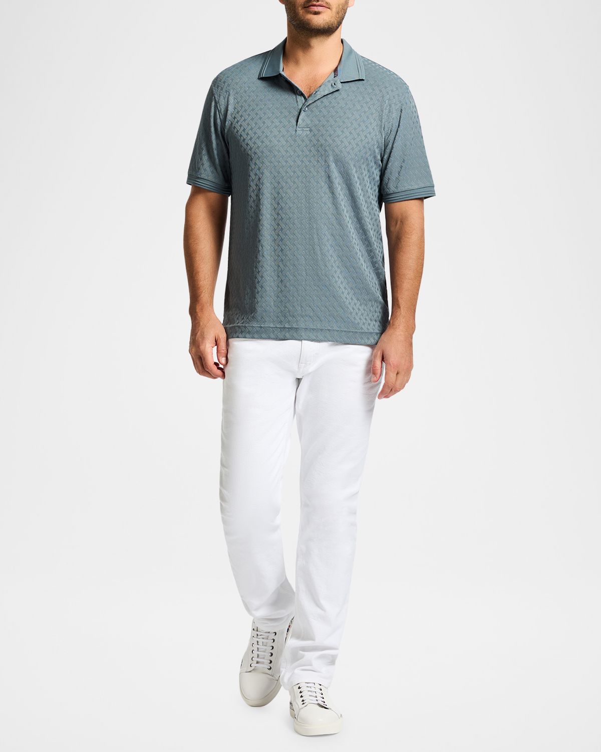 Robert Graham Men 's Elias Jacquard Polo Shirt