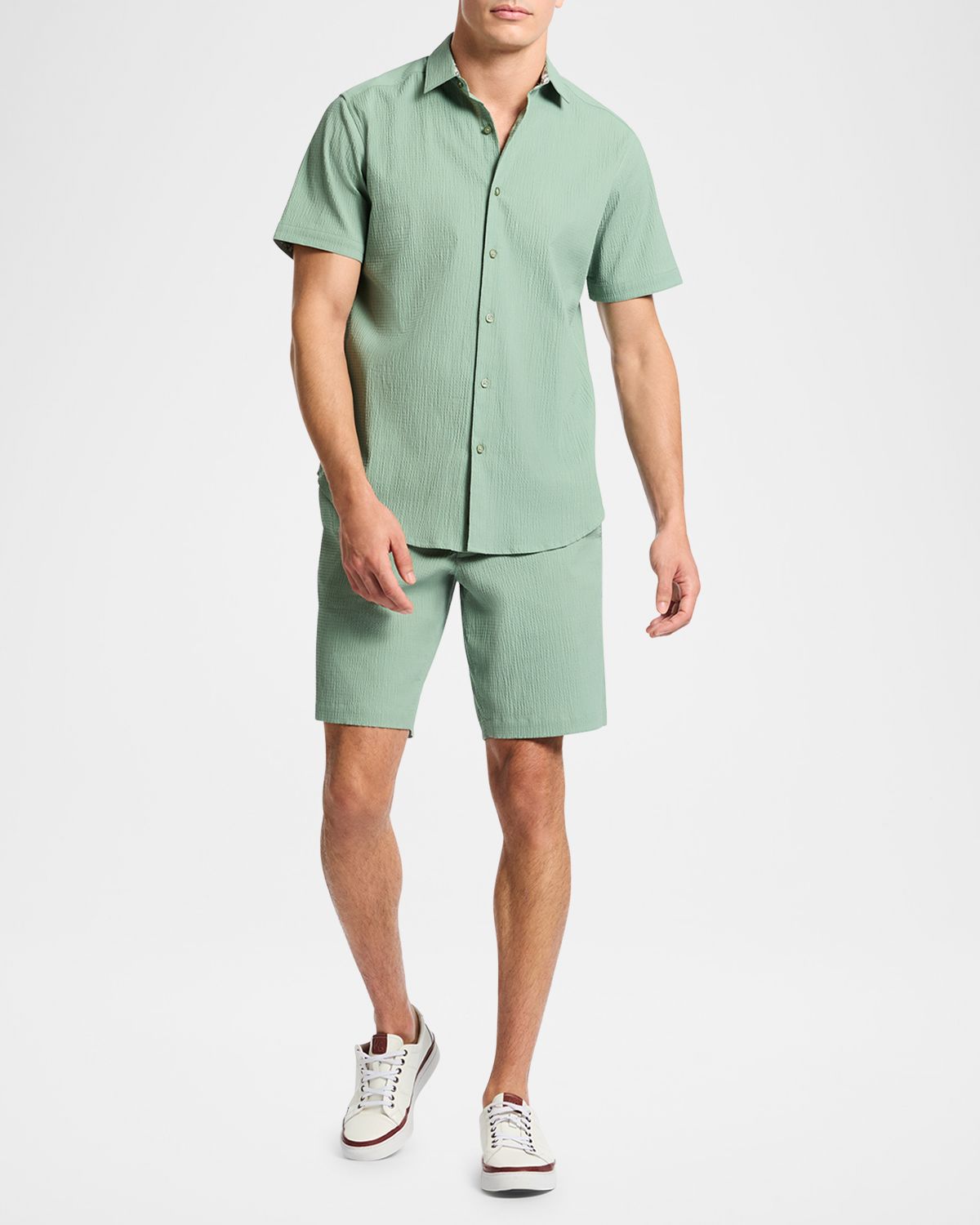 Robert Graham Men 's Thresher Seersucker Short-Sleeve Shirt