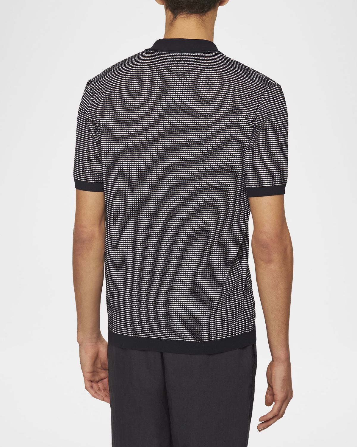 Orlebar Brown Men 's Roddy Two-Tone Short-Sleeve Shirt | Thumbnail 4