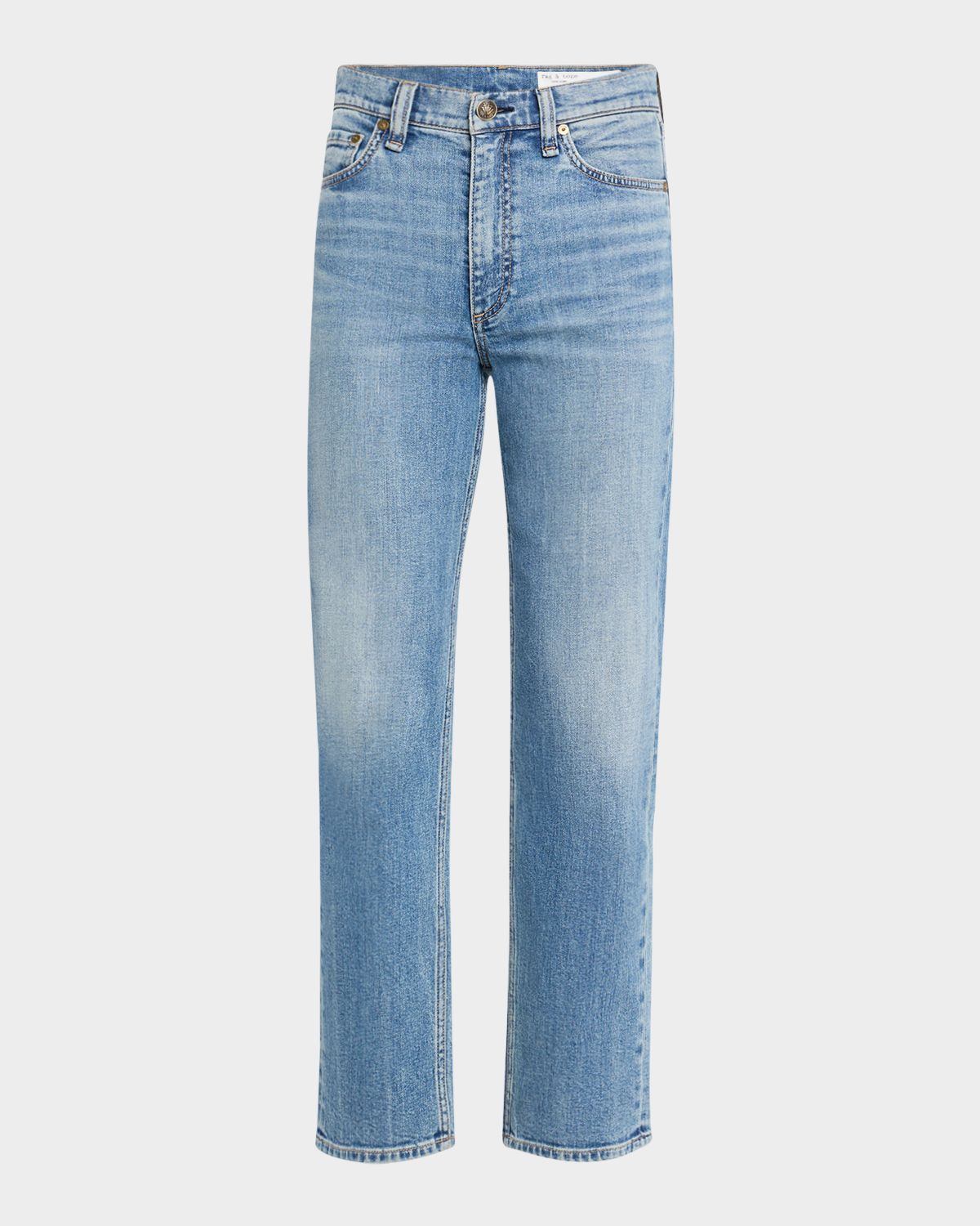 Rag & Bone Harlow Mid-Rise Ankle Straight Jeans