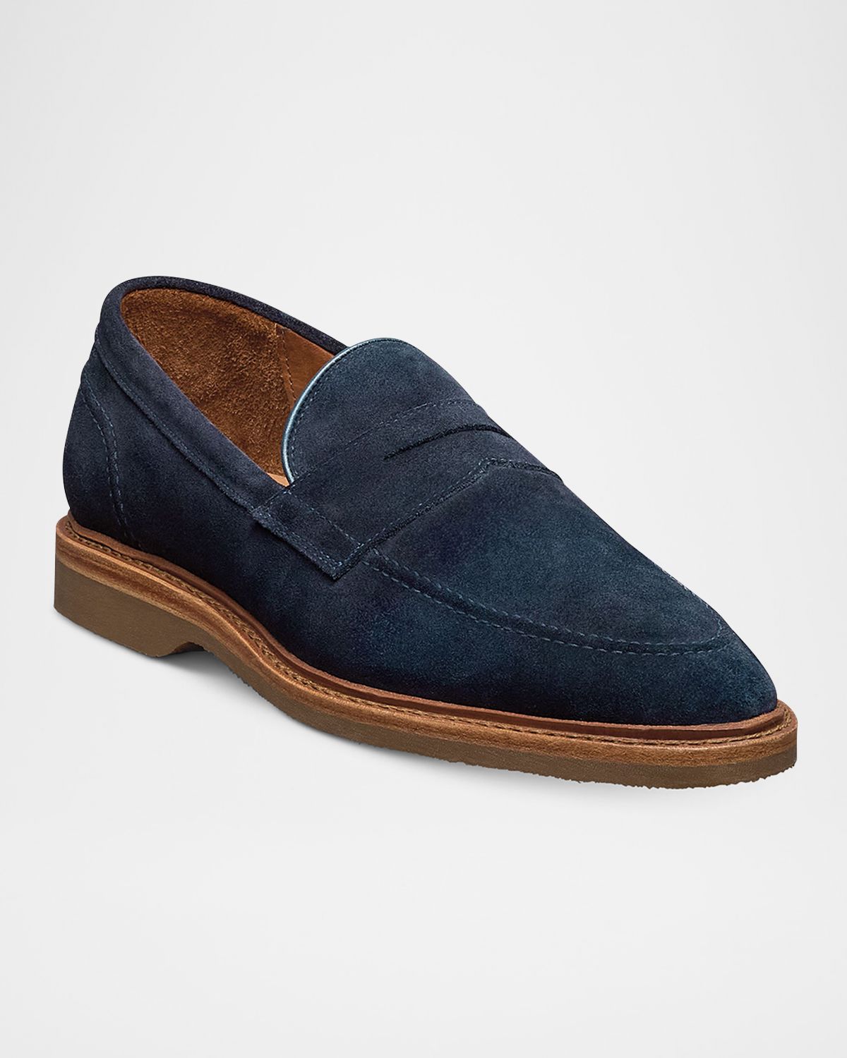 Allen Edmonds Men 's Randolph Verse Suede Penny Loafers