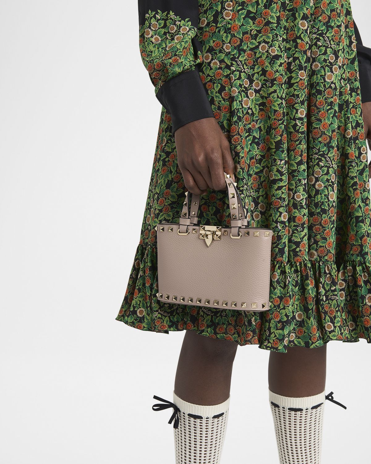 Valentino Garavani Rockstud Mini Leather Tote Bag | Thumbnail 11 Valentino Garavani Rockstud Mini Leather Tote Bag | Thumbnail 11