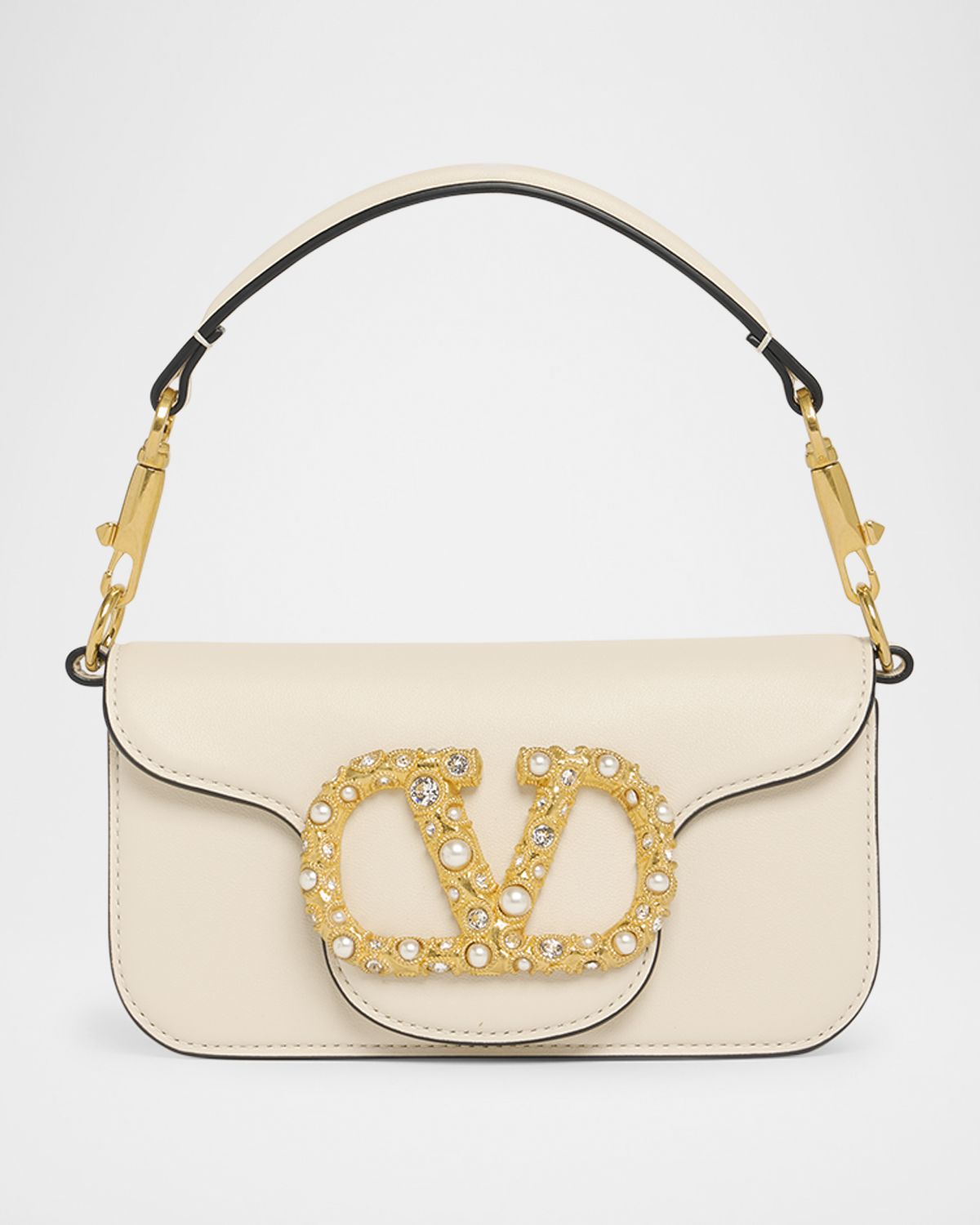 Valentino Garavani Loco Studded VLOGO Small Leather Shoulder Bag | Thumbnail 12 Valentino Garavani Loco Studded VLOGO Small Leather Shoulder Bag | Thumbnail 12