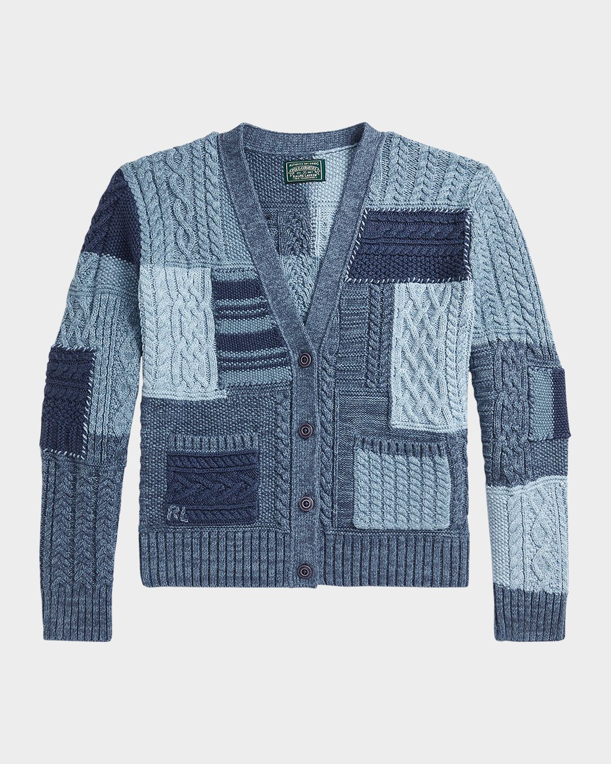Polo Ralph Lauren Girl 's Cotton Patchwork Cardigan Sweater