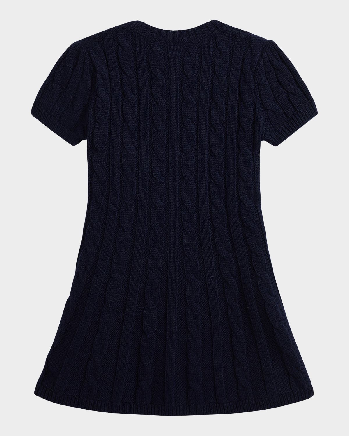 Polo Ralph Lauren Girl 's American Flag Cashmere Cable Knit Dress, Size 3M-24M