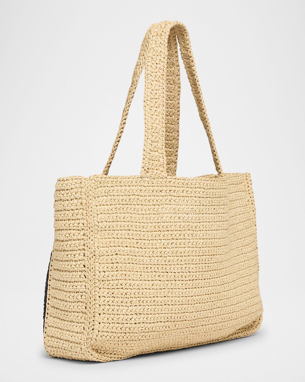 Valentino Garavani Viva Superstar Crochet Raffia Large Tote Bag